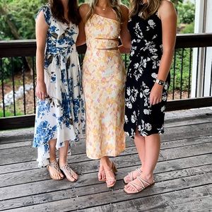 Yellow and pink maxi dress WORN ONCE